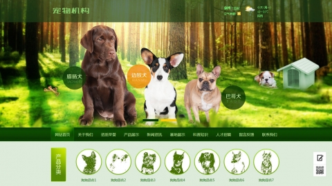 宠物狗粮生产网站织梦模板(带手机端)