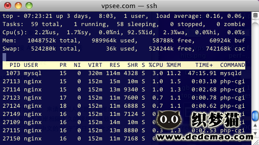 1gb xen vps top