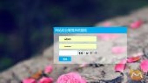 唯美织梦后台登录模板