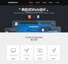 大气黑色织梦HTML5网络工作室模板
