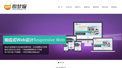 HTML5响应式简洁建站公司类dedecms模板