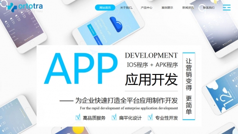 响应式互联网APP企业织梦模板