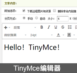 织梦TinyMCE编辑器插件（WordPress默认编辑器）