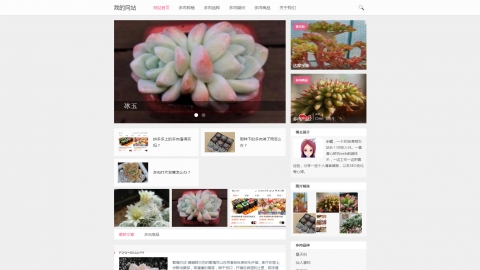 织梦dedecms自适应多肉植物新闻资讯网站模板源码