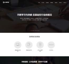 dedecms高端网站建设网络公司织梦模板(自适应)
