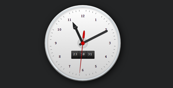 纯css3时钟代码