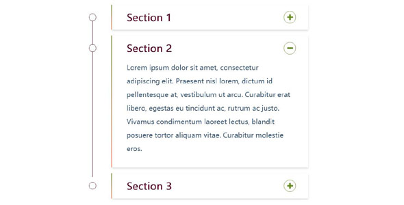 Bootstrap垂直手风琴Accordion插件CSS3