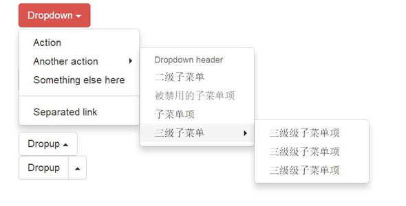 Bootstrap下拉框多级下拉菜单插件