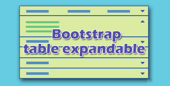 Bootstrap展开表格行详细内容jQuery插件
