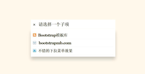 漂亮的纯CSS3悬浮下拉列表菜单插件