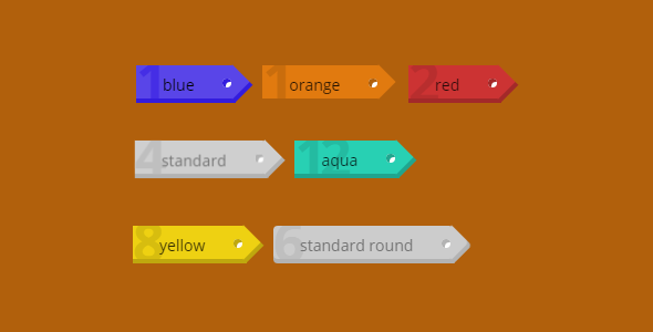 纯CSS3实现标签样式Tags