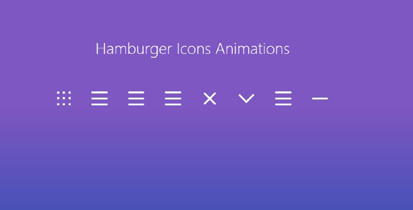 css3汉堡小图标动画特效