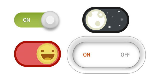 几种toggle开关css3样式