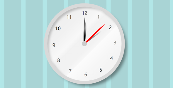 纯css时钟动态效果代码