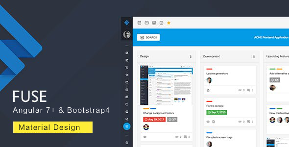 Angular7&Bootstrap4管理后台模板UI框架