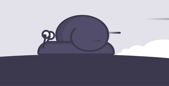 纯css3蜗牛爬行动画特效