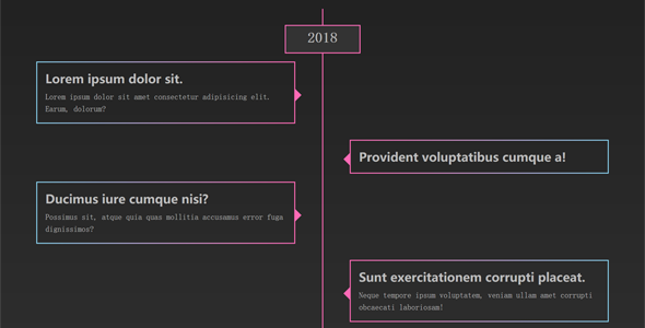 简单css3时间轴样式代码