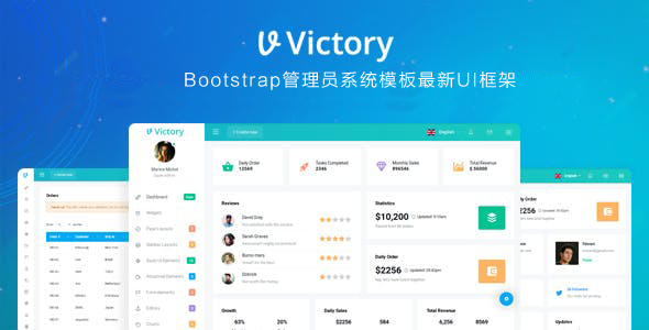 Bootstrap管理员系统模板最新UI框架