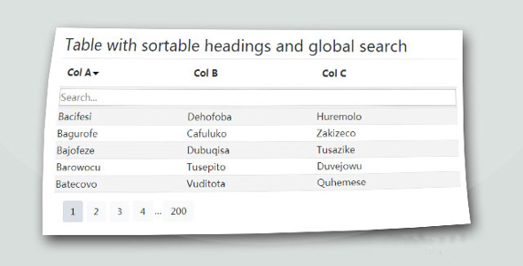 jquery表格分页搜索插件jquery.fancyTable