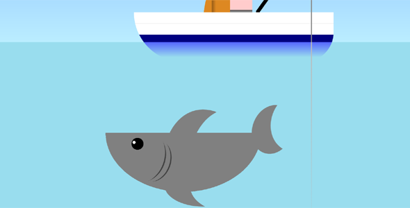 纯CSS3鲨鱼动画特效代码