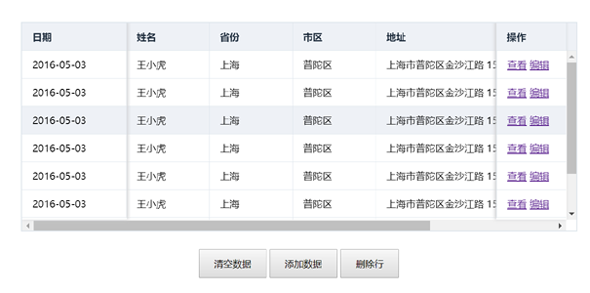 fixed-table.js锁定表头Table插件