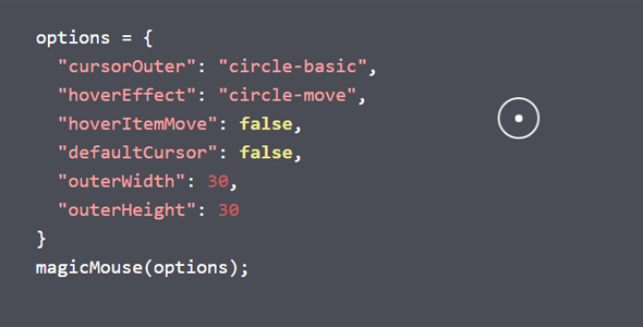 鼠标箭头光标样式插件MagicMouse.js