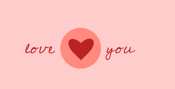 css3爱心动画love you音效