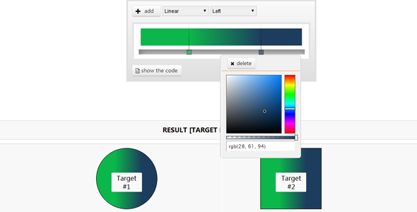 js css3背渐淡颜色生成器插件