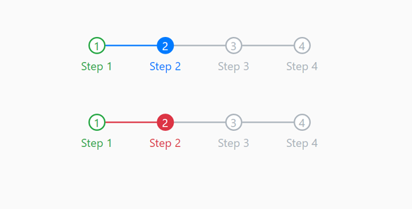 Bootstrap样式数字步骤样式代码