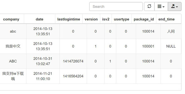 Bootstrap实现的Table表格导出Excel插件