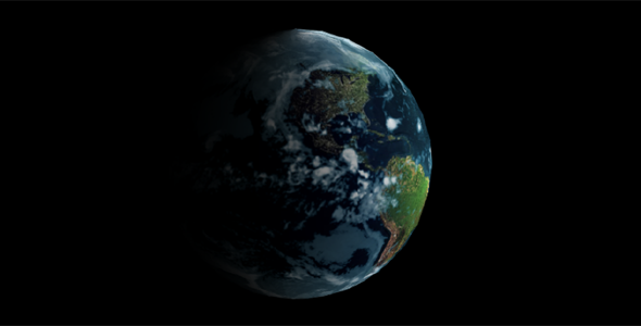 html5 3D地球转动动画特效