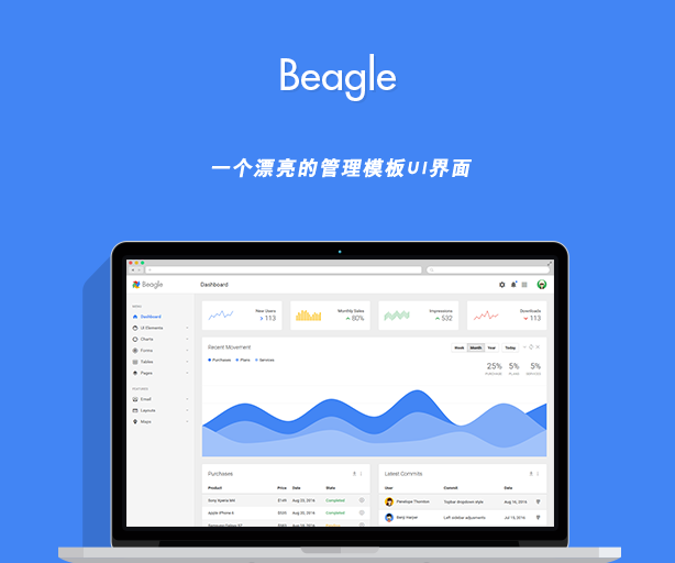 后台管理Bootstrap网页模板UI_242_423