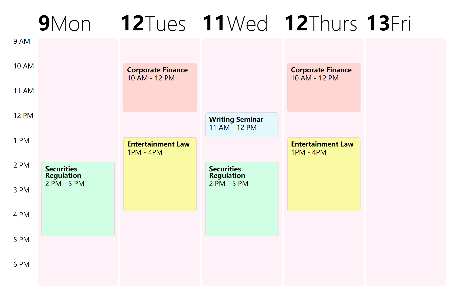 纯css日历布局网格