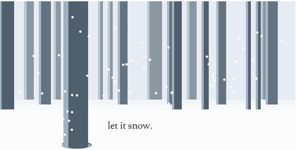 css3+js下雪动画特效