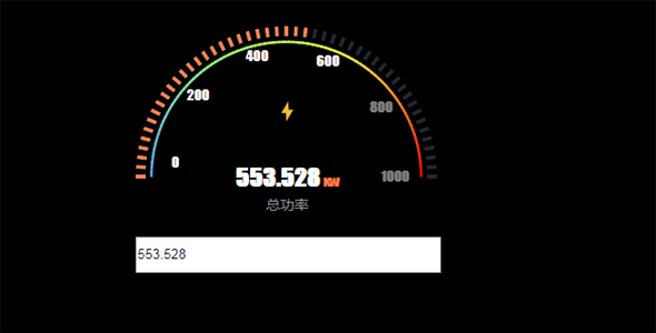 jQuery自定义数值的仪表盘