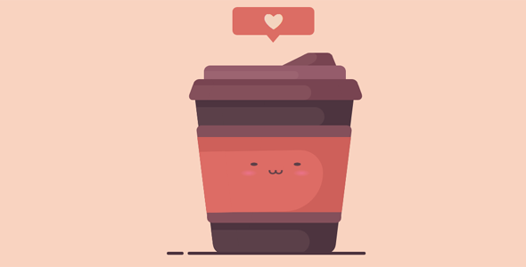 爱心咖啡杯纯css3动画特效