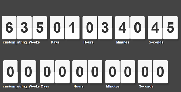 js+css翻转卡片倒计时插件countDown.js