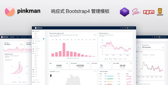 设计简约的Bootstrap分析管理系统模板