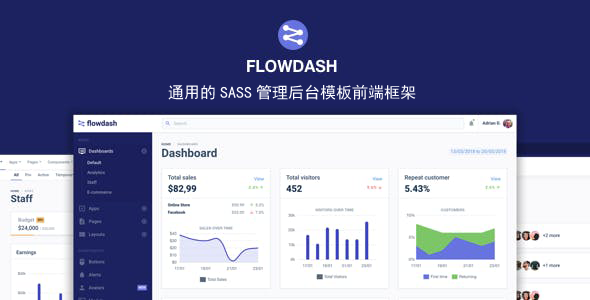 SASS创建的管理后台系统模板