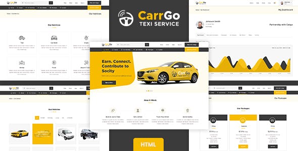 共享出租车业务网站前端HTML模板