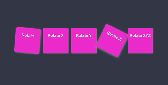 CSS 3D Transforms动画特效代码