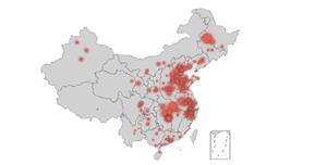 echarts+jquery地图闪烁红点动画