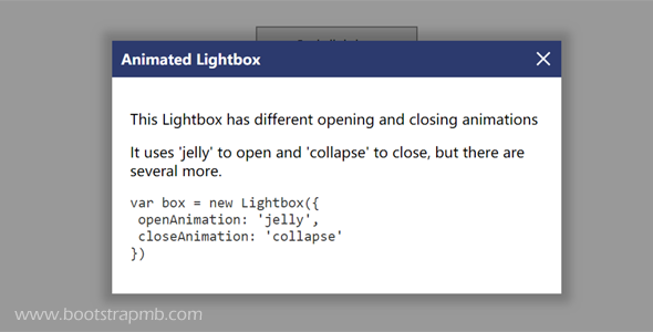 动画可拖动弹出层Lightbox插件