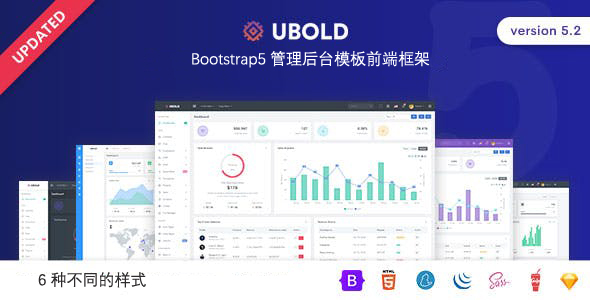 最新bootstrap5框架后台界面模板