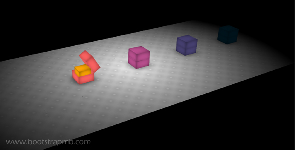 CSS 3D盒子打开动画特效