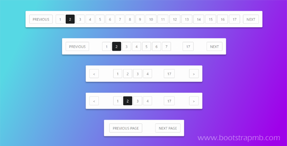 纯CSS3响应式分页样式代码