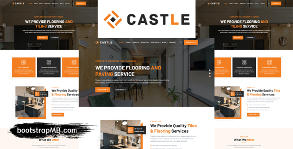 瓷砖木地板产品公司网站模板 - Castle