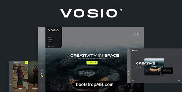 很酷的品牌官网HTML5动画网页模板 - Vosio