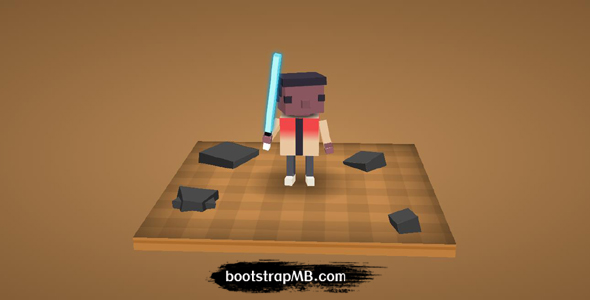 HTML 3D绝地武士动画代码