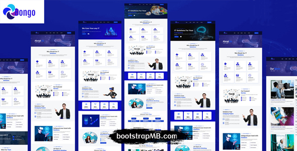 网络技术和IT解决方案网站前端模板 - Bongo
